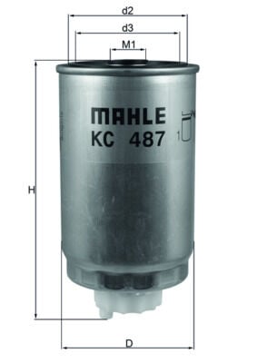 MAHLE KC487 YAKIT FİLTRESİ FIAT FREEMONT 11>15 DODGE CALIBER 10> JEEP COMPASS 11> PATRIOT 11>17 2.0 JTD 2.2 JTD 2.8 JTD - Görsel 1