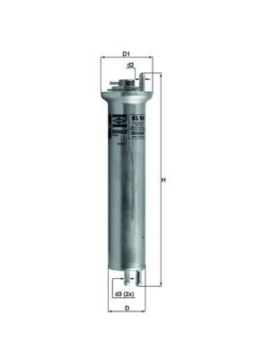 MAHLE KL96 YAKIT FILTRESI BMW M54 M62 E39 E38 E53 - Görsel 1