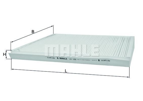 MAHLE LA129 POLEN FILTRESI MERCEDES W203 CL203 S203 C209 A209 - Görsel 1