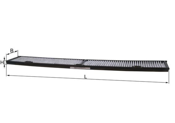 MAHLE LAK248 POLEN FILTRESI BMW E81 E87 E88 E90 E93 E84 KARBONLU - Görsel 1