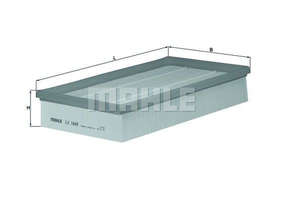 MAHLE LX1649 HAVA FILTRESI JAGUAR 224DT 306DT S-TYPE II X200 XF I X250 XJ X350 X358 XJ X351 - Görsel 1