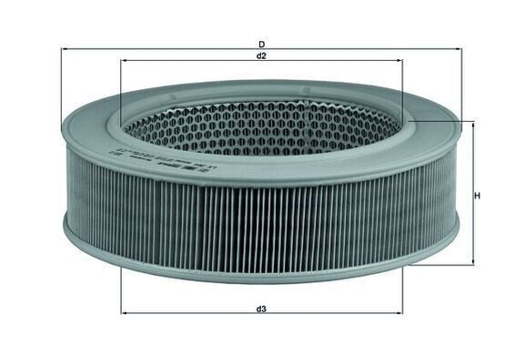 MAHLE LX264 HAVA FILTRESI MERCEDES OM615 OM616 OM617 W123 S123 B601 B602 - Görsel 1