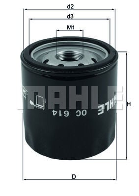 MAHLE OC614 YAĞ FİLTRESİ INSIGNIA A-B-ANTARA-CAPTIVA 2.0 260 HP OTOMATİK ŞANZIMAN S S AWD AT-8 BENZİN JEEP COM PASS 2.4 16V 170HP 09/06- MG ZS SUV 1.0 T-GD 10E4E - Görsel 1