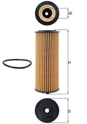 MAHLE OX1162D YAG FILTRESI MERCEDES M278 W176 W205 C218 W213 V167 W222 R231 C190 - Görsel 1
