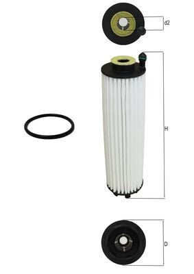 MAHLE OX1366D YAG FILTRESI MERCEDES M254 M256 W206 S206 C236 W214 S214 X254 C254 V167 W223 - Görsel 1