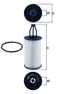 MAHLE OX814D YAG FILTRESI MERCEDES M276 W204 W205 W212 W213 W221 W222 R172 R231 - Görsel 1