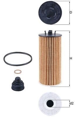 MAHLE OX815.1D YAG FILTRESI BMW B37 B38 B47 B46 B48 F52 F70 F45 F46 F74 F78 F48 U11 F39 . MINI F54 F55 F56 F57 F60 - Görsel 1