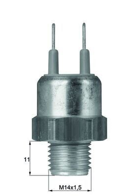MAHLE TSW24D HARARET MUSURU BMW M20 M21 M30 E21 E30 E12 E28 E24 E23 . OPEL OMEGA A 2.3 3.0 - Görsel 1