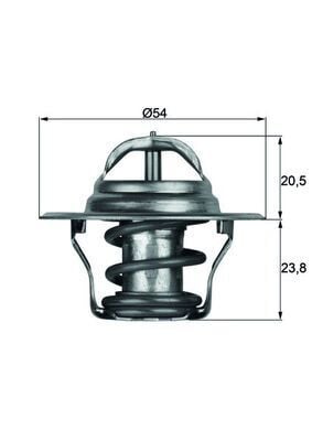 MAHLE TX14.87D TERMOSTAT BORA-CADDY-GOLF-PASSAT-POLO-T5-SHARAN-OCTAVIA-FABIA-TOLEDO-IBIZA-CORDOBA-A3-A4-A6-TT 87C - Görsel 1
