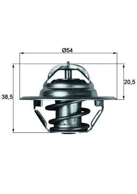 MAHLE TX3.83D TERMOSTAT 83C A4-A5-A6-POLO DEMİR CAGA-CAHA-CAGB-CAGC-BBY-BKY-BBZ - Görsel 1