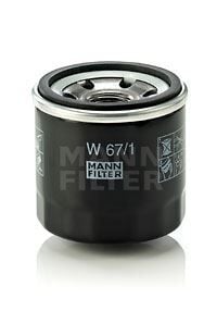 MANN W67.1 YAĞ FİLTRESİ RENAULT MEGANE III 09> MEGANE IV 16> DACIA DUSTER 15> 1.6SCe H4M CAPTUR II 22> 1.6E-TE CH - Görsel 1