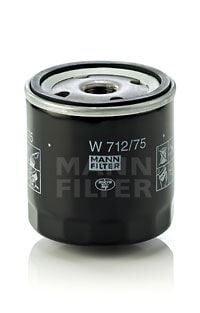 MANN W712.75 YAĞ FİLTRESİ ASTRA G 98-05 -ASTRA H-COMBO 05>CORSA C 00>VECTRA C 02>1.4-1.6-1.8-2.0T W712/22 - Görsel 1