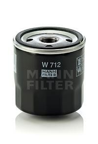 MANN W712 YAĞ FİLTRESİ OPEL KADETT-ASCONA-CORSA A 1.3 N-12N-NC 60HP 08/79-08/84 FRONTERA A C24NE - Görsel 1