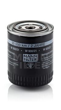 MANN W930.21 YAĞ FİLTRESİ PASSAT-SKODA SUPERB 2.8 V6 -AUDI A4-A6-A8-80 - Görsel 1
