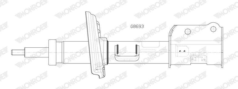 MONROE G8693 AMORTİSÖR ÖN SAĞ JEEP COMPASS 16> - Görsel 1