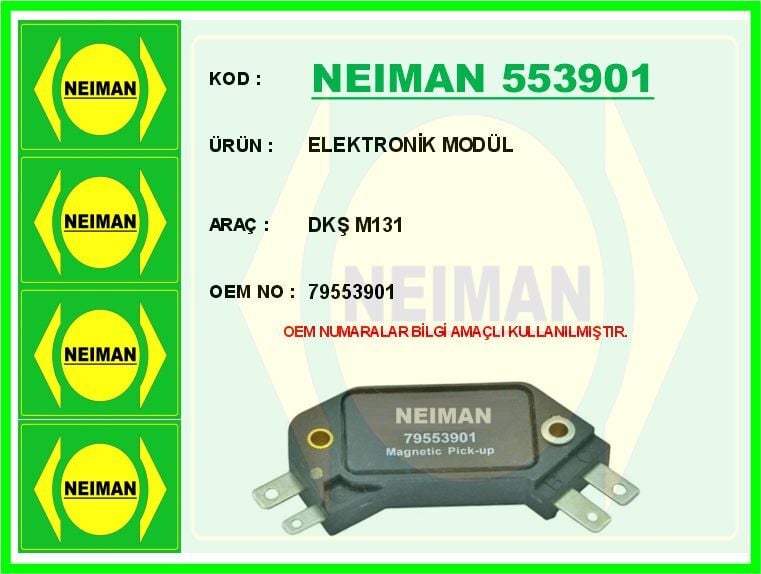 NEIMAN 553901 ELEKTRONİK MODÜL DKŞ M131 - Görsel 1