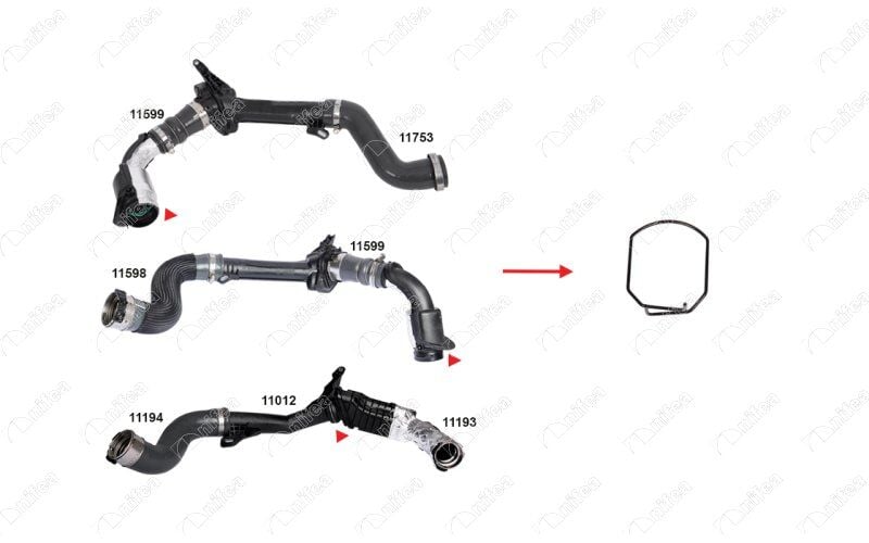 NIFEA 11485 SEKMANLAR VE KLİPSLER FLUENCE-KANGOO-MEGANE 3 1.5DCI - Görsel 1