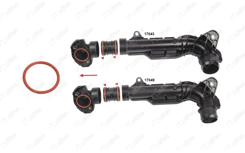 NIFEA 17053 TURBO HAVA HORTUM CONTASI CORSA F-ASTRA L-MOKKA-COMBO E-CRANDLAND-CROSSLAND-VIVARO C-PARTNER- BERLINGO-RIFTER-EXPERT-P208-P301-P308-P508-P2008-P3008-P5008-C3-C4-C5-DS3-PROACE CITY 1.5 HDI - Görsel 1