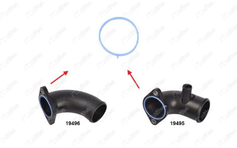 NIFEA 19497 TURBO BORUSU FORD TRANSIT V348 2.4 TDCİ 06>11 - Görsel 1