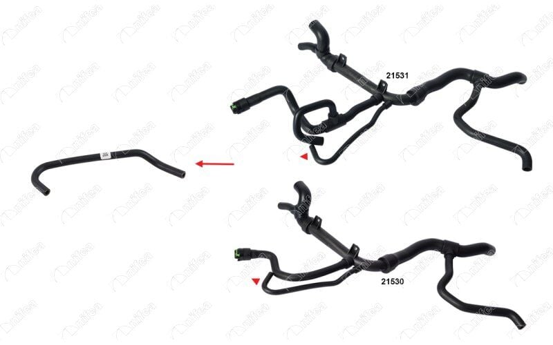 NIFEA 21537 KALORİFER HORTUMU OPEL VECTRA B 2.0 96-99 - Görsel 1