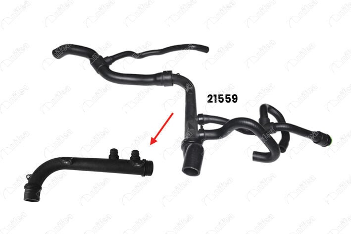 NIFEA 21538 RADYATÖR BAĞLANTI BORUSU SU FLANŞI VECTRA B 1.6-2.0 16V 96>02 - Görsel 1
