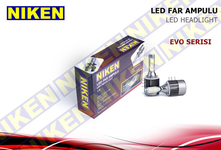 NIKEN 0120020701 AMPÜL 12V H15 LED XENON SET EVO SERİSİ - Görsel 1
