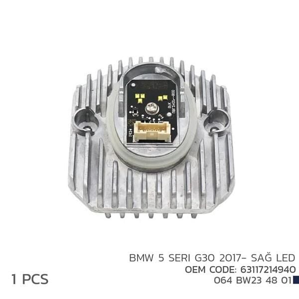 NIKEN 064BW234801 BMW 5 SERI G30 2017- SAĞ LED MODÜL 63117214940 - Görsel 1