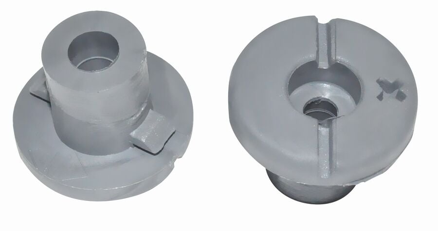 OKSA 381 DIŞ KAPI KOLU TAKOZU KISA GRİ R9-11 - Görsel 1