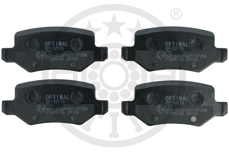 OPTIMAL BP-12119 FREN BALATASI ARKA MERCEDES W168 W169 W245 W414 - Görsel 1
