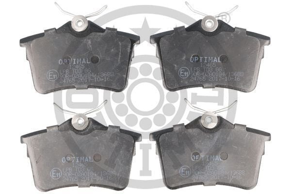 OPTIMAL BP-12465 ARKA FREN BALATASI P307 00>09 P308 07>14 PARTNER 08> PARTNER TEPEE 08> BERLINGO 08> C4 04>16 XSARA PICASSO 99>11 DS4 15>18 - Görsel 1