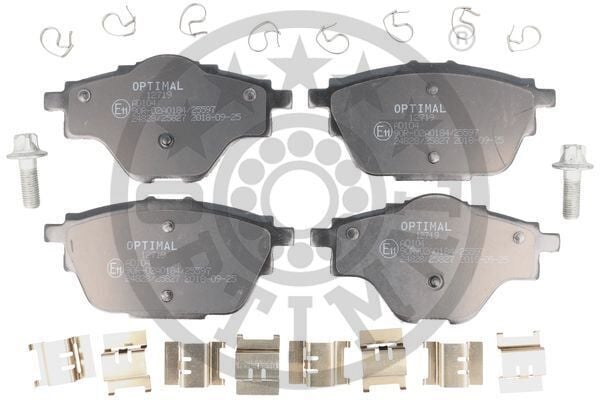 OPTIMAL BP-12719 ARKA FREN BALATASI ASTRA L-GRANDLAND-C4 GRAND/SPACETOURER-C5 AIRCROSS-P508-P5008-P308-P3008-DS4-DS7 290mm - Görsel 1
