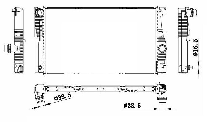 ORIS BBM911032 MOTOR SU RADYATORU BMW N20 F07 F10 F11 F18 - Görsel 1