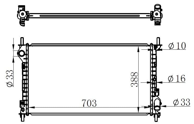 ORIS BFR115022 MOTOR SU RADYATORU CONNECT 1.8TDCI 75PS 90PS 110PS 02>KLIMALI 2 SIRA AL PL - Görsel 1
