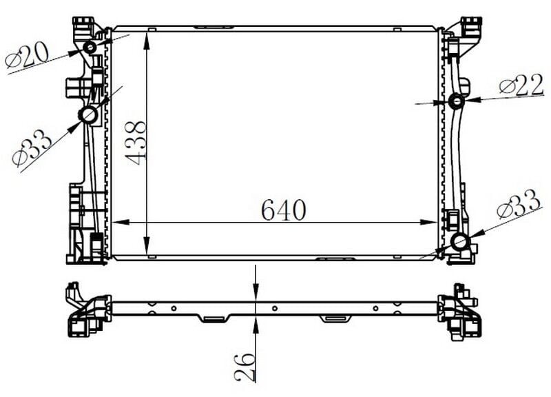 ORIS BME156026 MOTOR SU RADYATORU MERCEDES W176 W246 C117 X117 X156 - Görsel 1