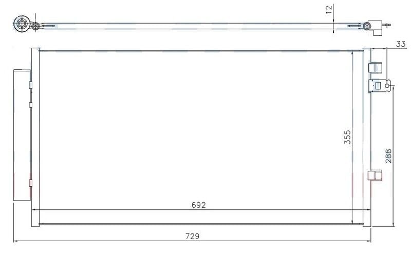 ORIS CFI773012 KLİMA KONDENSERİ FIAT 500X 14> JEEP RENEGADE 14> - Görsel 1