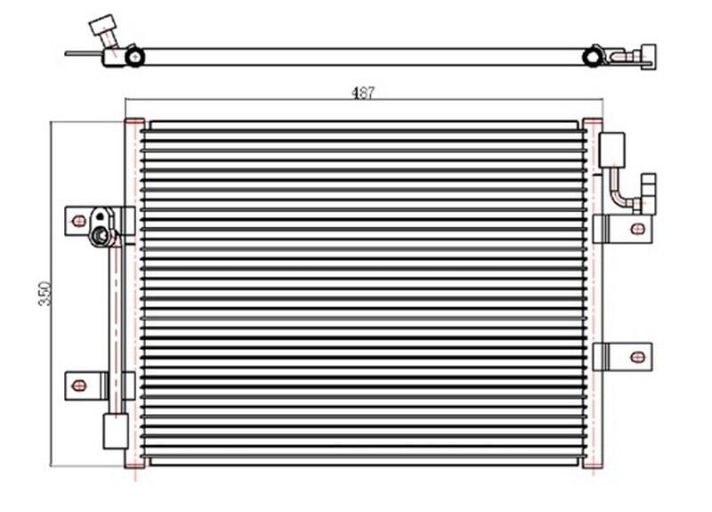 ORIS CFI816016 KLİMA KONDENSERİ ALBEA 1.3JTD 450x350x16 - Görsel 1