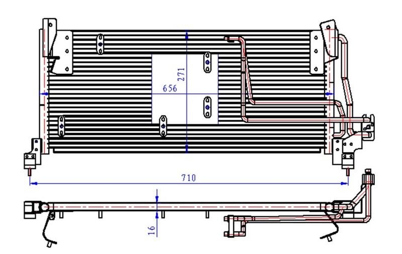 ORIS COP015016 KLİMA KONDENSERİ CORSA B 93 > 600x275x16 - Görsel 1