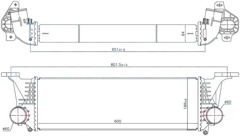 ORIS IIV501064 TURBO RADYATÖRÜ INTERCOOLER IVECO DAİLY IV 11> 2.3 JTD - Görsel 1