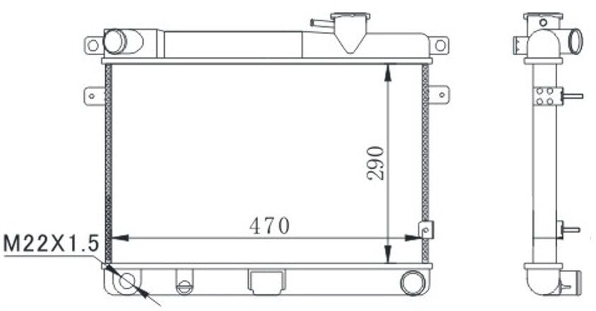 ORIS MFI351038 RADYATÖR M131 EM-YM 470x292x34 3 SIRA SÜPER - Görsel 1