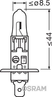 OSRAM 64150 AMPUL 12V H1 55W - Görsel 1