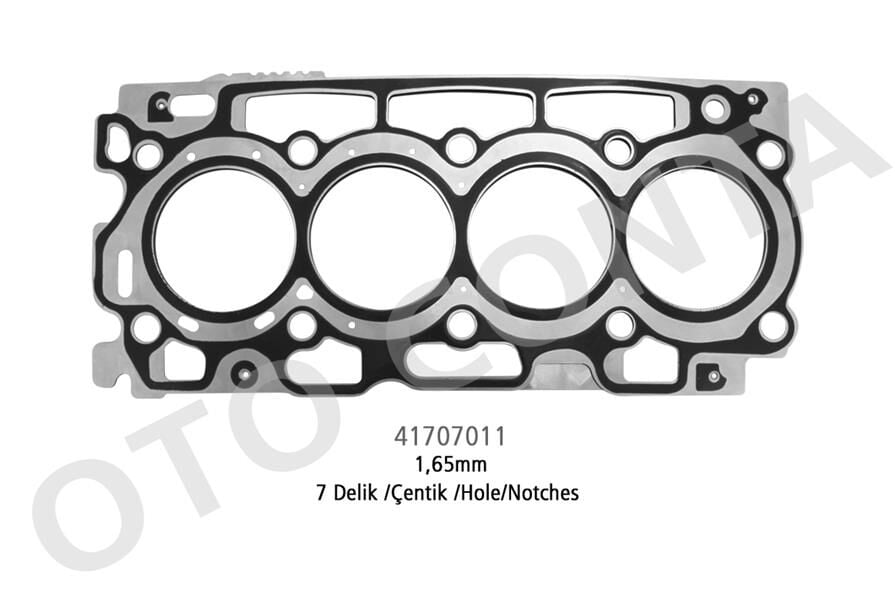 OTOCONTA 41707011 SİLİNDİR KAPAK CONTASI SKC MLS 7 DELİK PEUGEOT PARTNER - CİTROEN BERLİNGO 1.6 16 V HDI 1.65MM - Görsel 1
