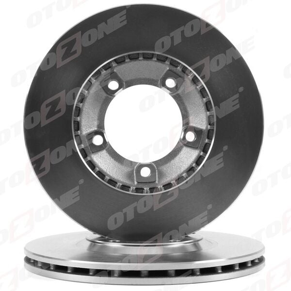 OTOZONE BD8014 ÖN FREN DİSKİ HAVA KANALLI HYUNDAI H100 2.5L D4BA D4BF 4D55 4D56 PANELVAN 94-05 / 2.6L D4BB KAMYON ET 96-03 253 çap x 5 bijon - Adet disk fiyatıdır - Görsel 1