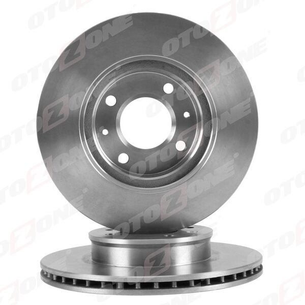 OTOZONE BD8018 ÖN FREN DİSKİ HAVA KANALLI HYUNDAI GETZ 1.3L G4EA 03-05 / 1.4L G4EE 06-10 / 1.6L G4ED 03-09 / 1.5L D3EA D4FA CRDi 03-09 256 çap x 4 bijon - 14 Jant için - Adet disk fiyatıdır - Görsel 1