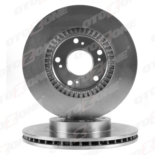 OTOZONE BD9004 ÖN FREN DİSKİ HAVA KANALLI HONDA CIVIC 1.6L R16A2 VTEC sedan FD6 FB7 kasa 06-15 / 1.8L R18A VTEC Hatchback FK2 kasa 06-> / 1.4L L13Z1 sport FK1 kasa 09-> / CR-V 2.0L K20A4 15 jant RD8 kasa - Görsel 1