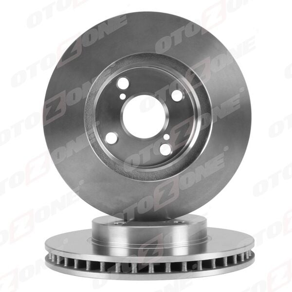OTOZONE BD9034 ÖN FREN DİSKİ HAVA KANALLI TOYOTA COROLLA 1.4L 4ZZ-FE ZZE120 VVTi 02-06 / 1.6L 3ZZ-FE ZZE121 VVTi 02-06 255 çap X 4 bijon - Adet disk fiyatıdır - Görsel 1