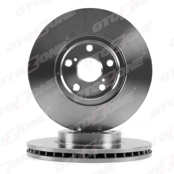 OTOZONE BD9049 ÖN FREN DİSKİ HAVA KANALLI TOYOTA AVENSIS 1.6L 3ZZFE VVTi ZZT250 03-08 / 2.0L 1AZFSE AZT250 03-08 277 çap x 5 bijon - Adet disk fiyatıdır - Görsel 1