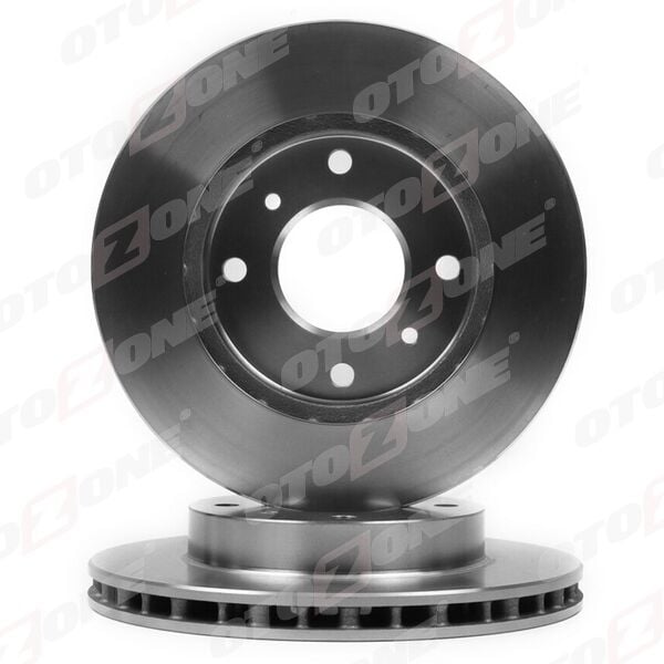 OTOZONE BD9081 ÖN FREN DİSKİ HAVA KANALLI NISSAN ALMERA 1.8L QG18DE 99-> / PRIMERA 1.6L 2.0L P11 96-99 / 200SX 1. 8L CA18DT S13 DOHC 89-93 257 çap x 4 bijon - Adet disk fiyatıdır - Görsel 1