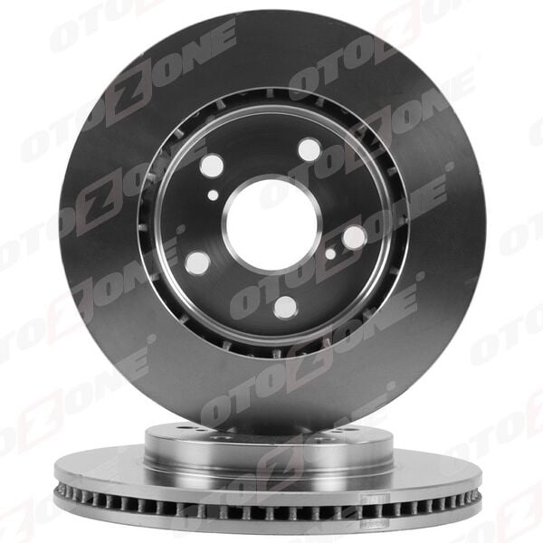 OTOZONE BD9124 ÖN FREN DİSKİ HAVA KANALLI TOYOTA COROLLA 1.6L 1ZR-FAE ZRE210 19-> / 1.2L 8NR-FTS NRE210 / 1.8L 2 ZR-FXE hybrid ZWE211 19-> / YARIS CROSS 1.5L 20-> 282 çap X 5 bijon - Adet disk fiyatıdır - Görsel 1
