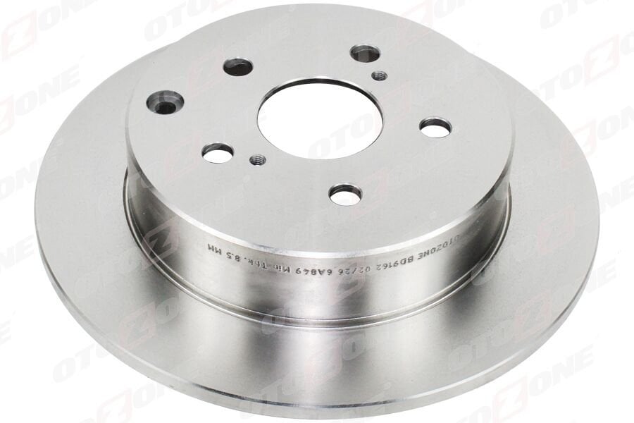 OTOZONE BD9162 ARKA FREN DİSKİ DOLU TİP TOYOTA AVENSIS 2.0L 1AZ-FE 1AZFSE 1CD-FTV AZT250 CDT250 03-08 / COROLLA V ERSO 1.6L 3ZZ-FE ZNR10 04-09 2.2L 2ADFTV AUR10 04-09 1.8L 1ZZ-FE ZNR11 04-> 290 çap X 5 bijon - A - Görsel 1