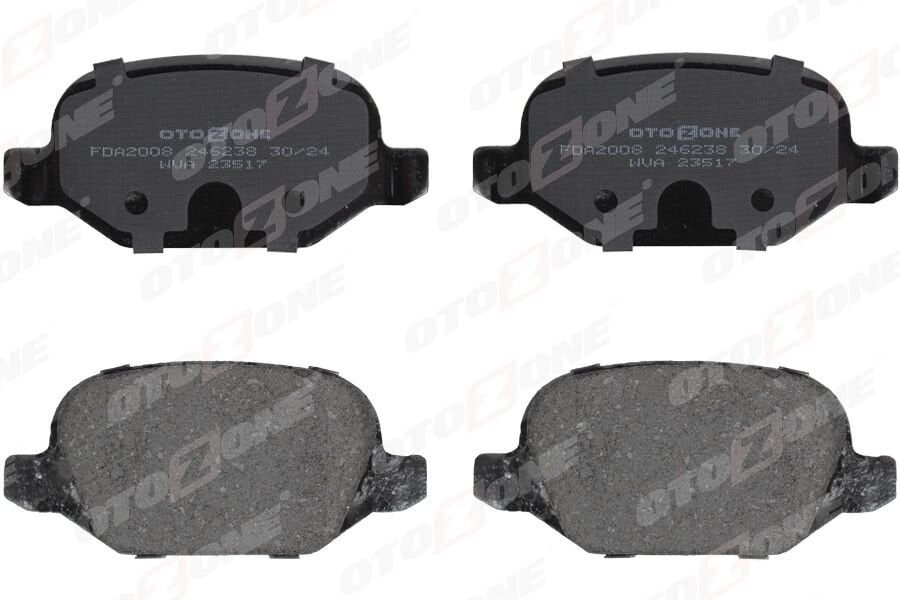 OTOZONE FDA2008 ARKA FREN BALATASI FIAT LINEA 09> ALFA 147 01>156 97>03 GT 03>10 - Görsel 1
